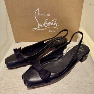 Christian Louboutin napa leather ballerinas 41